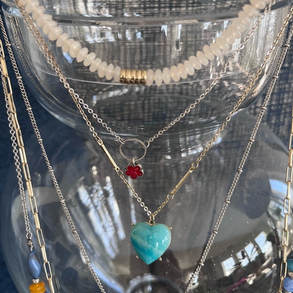 Free People multi strand Evil Eye Necklace featuring six necklaces in one! - Picture 8 of 10